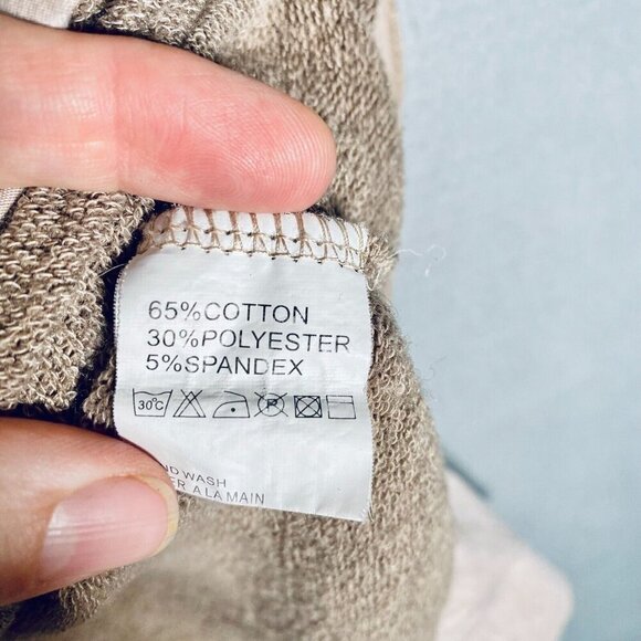 Forla Paris Midi Dress M Beige Cotton Blend Crinkle Pleat Fairycore - Picture 5 of 13